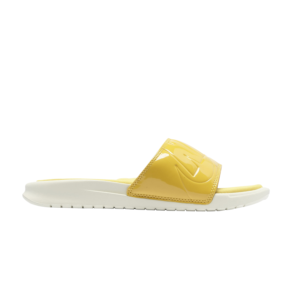 Pre-owned Nike Wmns Benassi 'just Do It' Ultra Se In Gold