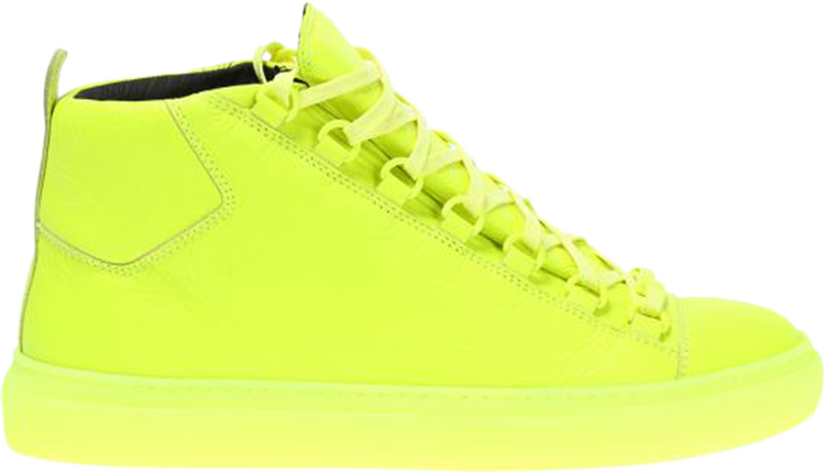 Buy Balenciaga Arena Leather High 'Neon Yellow' WAXX0 7320 - Yellow | GOAT