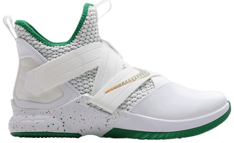 Lebron soldier 12 green and white top