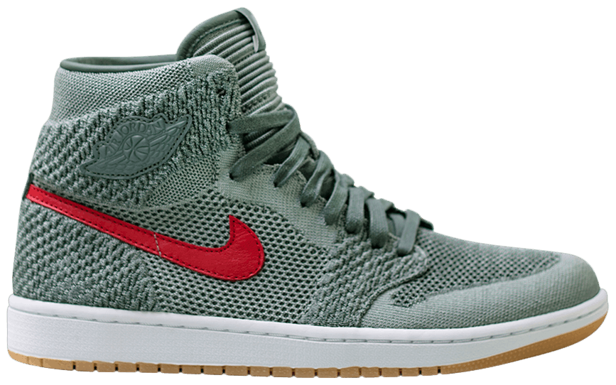 air jordan 1 flyknit clay green