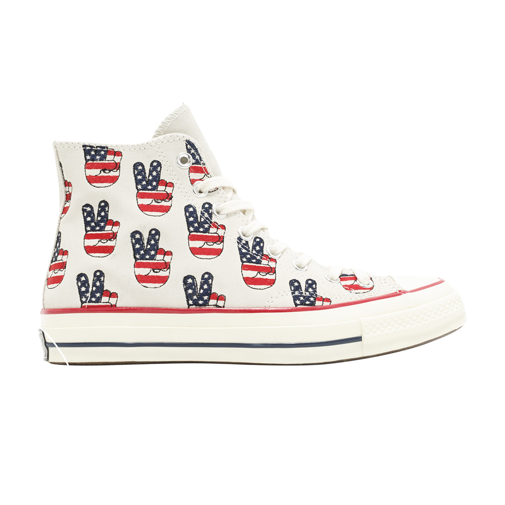 Pre-owned Converse Chuck Taylor All Star 70 'election Day' In White