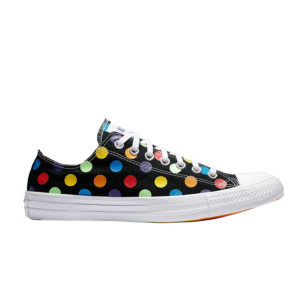 Pre-owned Converse Miley Cyrus X Chuck Taylor All Star Ox 'pride' In Black
