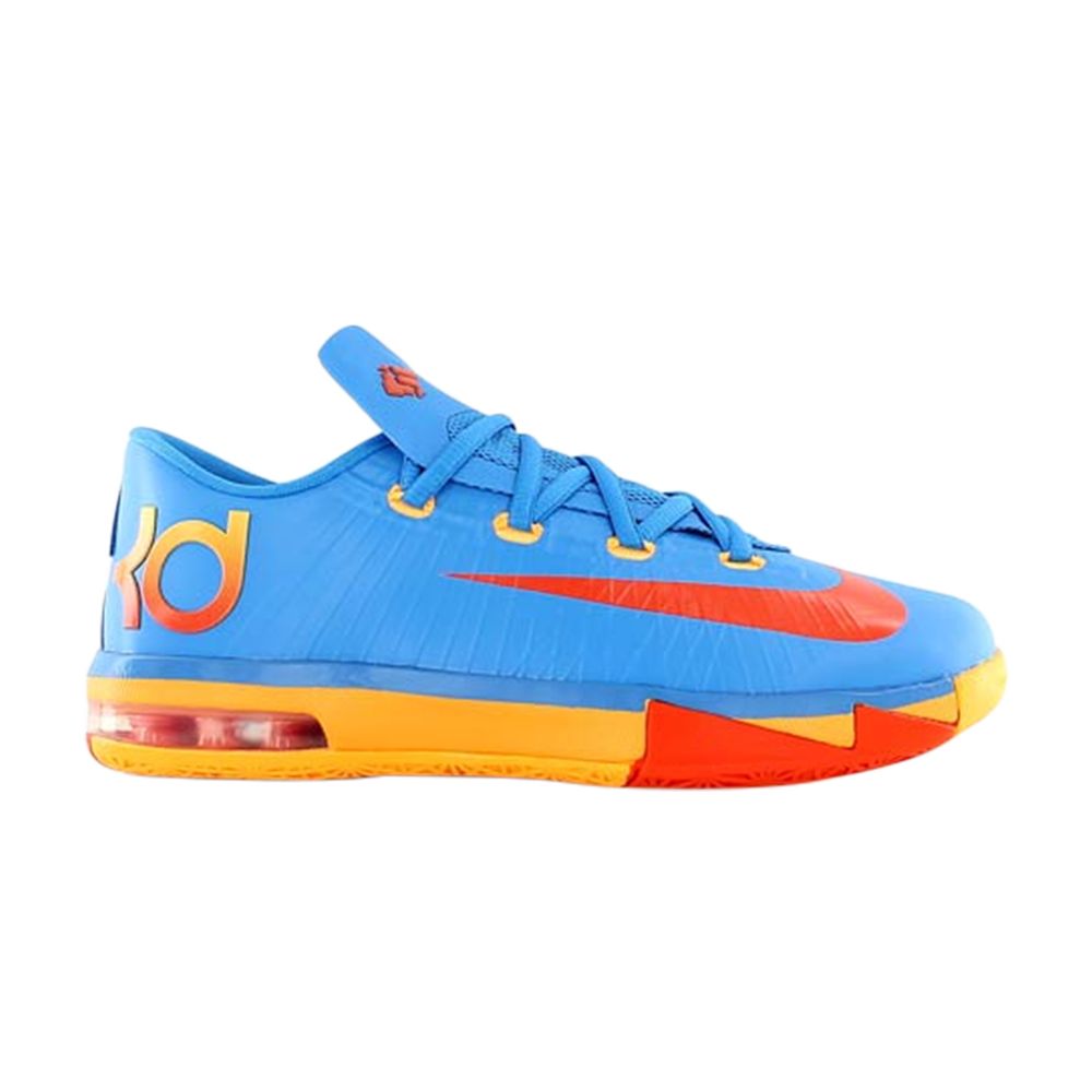 Pre-owned Nike Kd 6 Gs 'okc' | Blue | Kid's Size 7