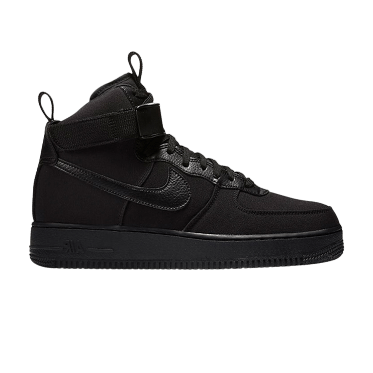 Buy Air Force 1 High Black Canvas AH6768 001 GOAT CA