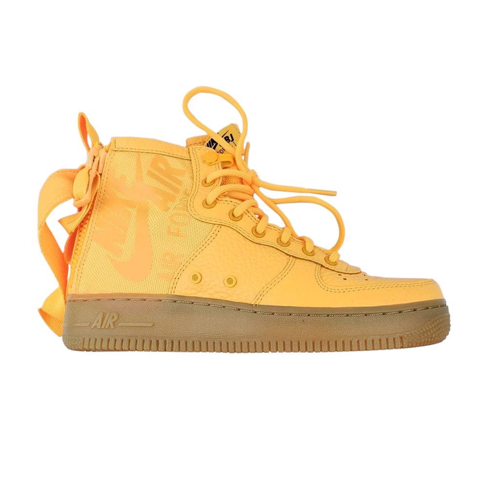 Pre-owned Nike Sf Air Force 1 Mid Gs 'obj' | Orange | Kid's Size 6.5