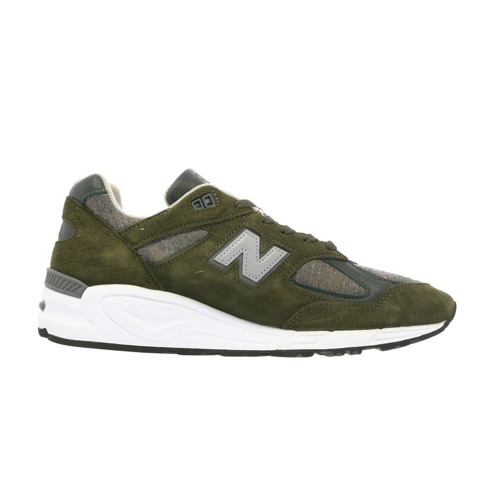 Pre-owned New Balance 990v2 Made In Usa 'age Of Exploration' In Green