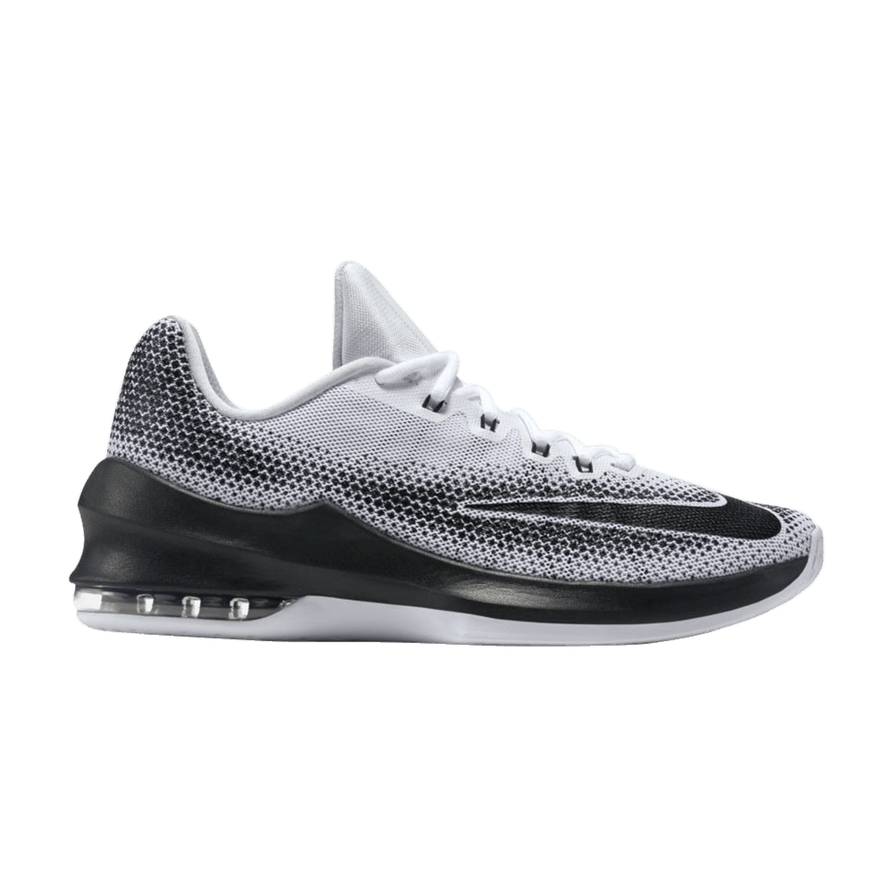 nike air max infuriate black and white