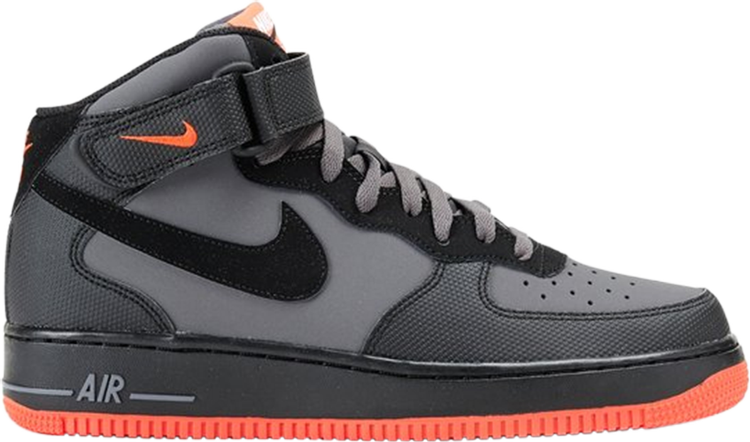 Nike Air Force 1 Mid 07 “Grey/Bright Crimson” •