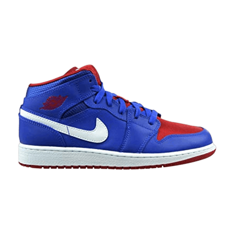 Buy Air Jordan 1 Retro Mid GS Detroit Pistons 554725 407 GOAT