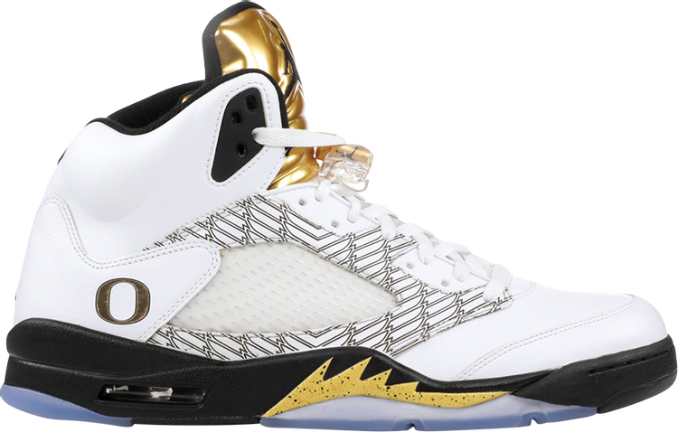 Buy Air Jordan 5 Retro PE 'Oregon Ducks Olympic Gold' - 136027