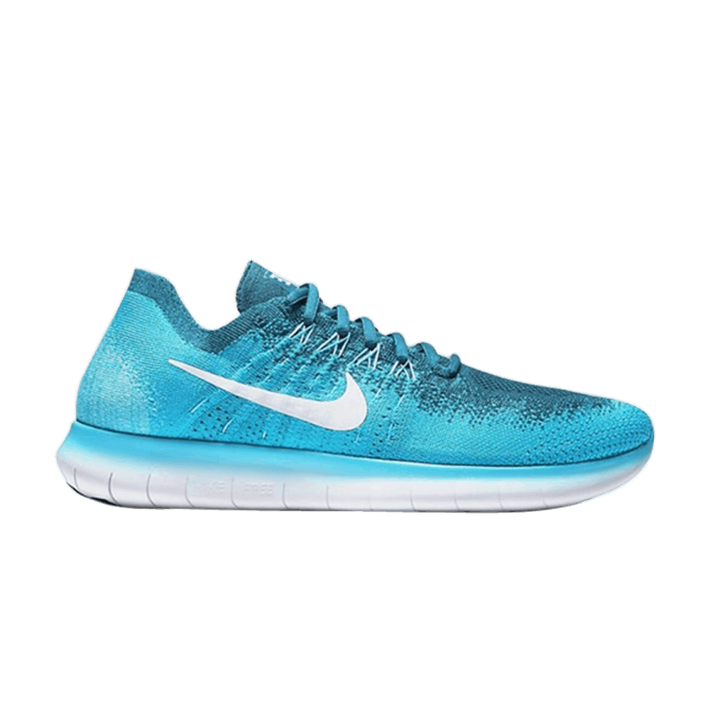 nike free rn flyknit light blue