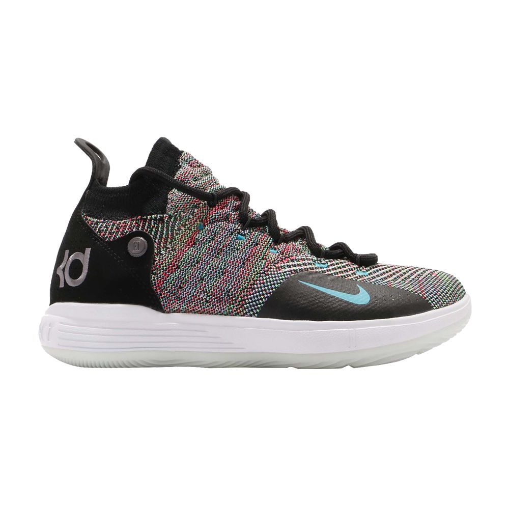 Pre-owned Nike Zoom Kd 11 Gs 'multi Color' | Black | Kid's Size 4
