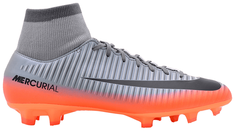 CR7 x Mercurial Victory 6 DF FG   Grey Metallic Hematite