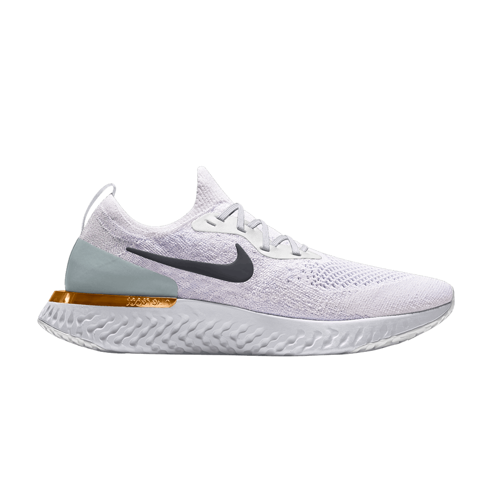nike epic react flyknit white gold