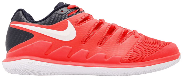 Nike men's air zoom vapor x tennis shoes white and bright crimson top
