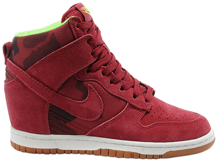 Nike Wmns Dunk Sky Hight Print Noble Red