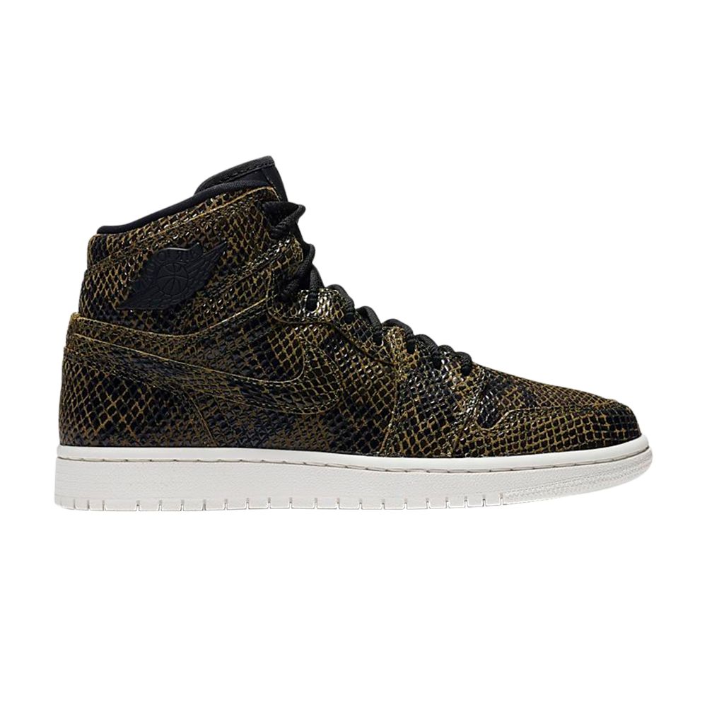 Wmns Air Jordan 1 Retro High Premium 'Snakeskin' | Green | Women's Size 8