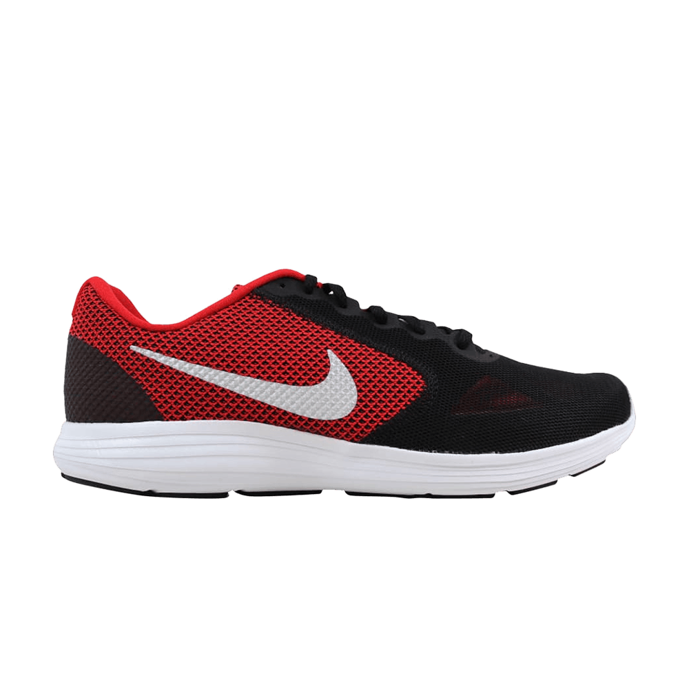 nike revolution 3 red black