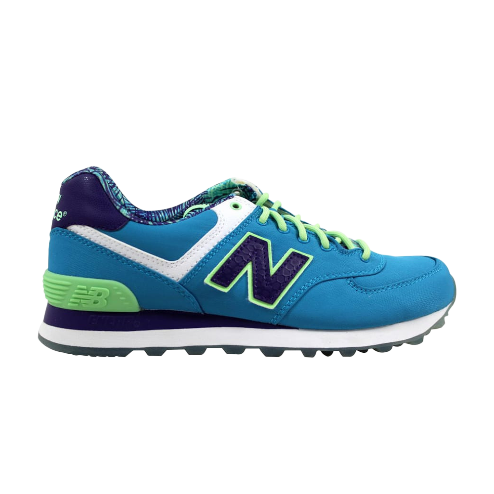 Pre-owned New Balance Wmns 574 'island Pack' In Blue