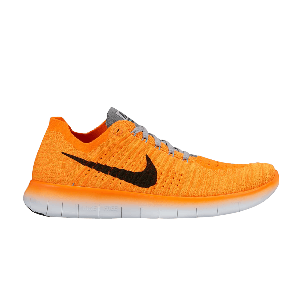 nike free rn flyknit orange