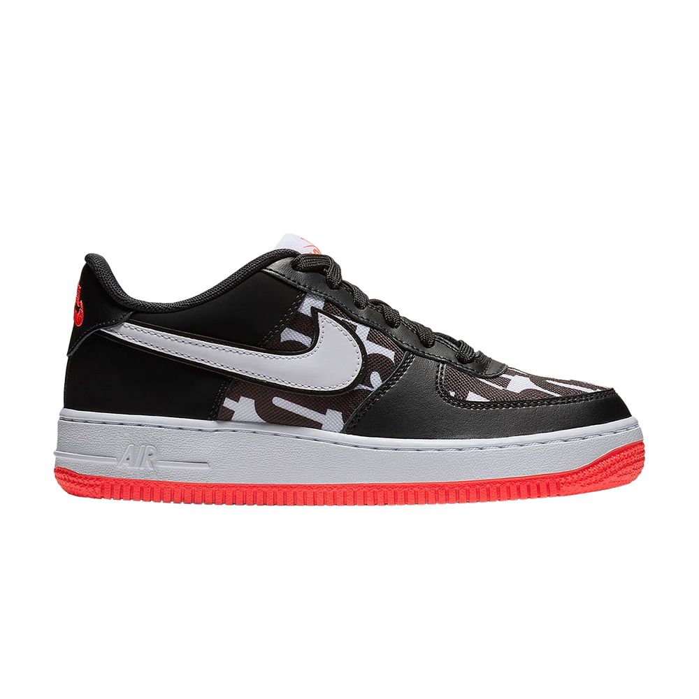Pre-owned Nike Air Force 1 Low Gs 'just Do It' | Black | Kid's Size 7