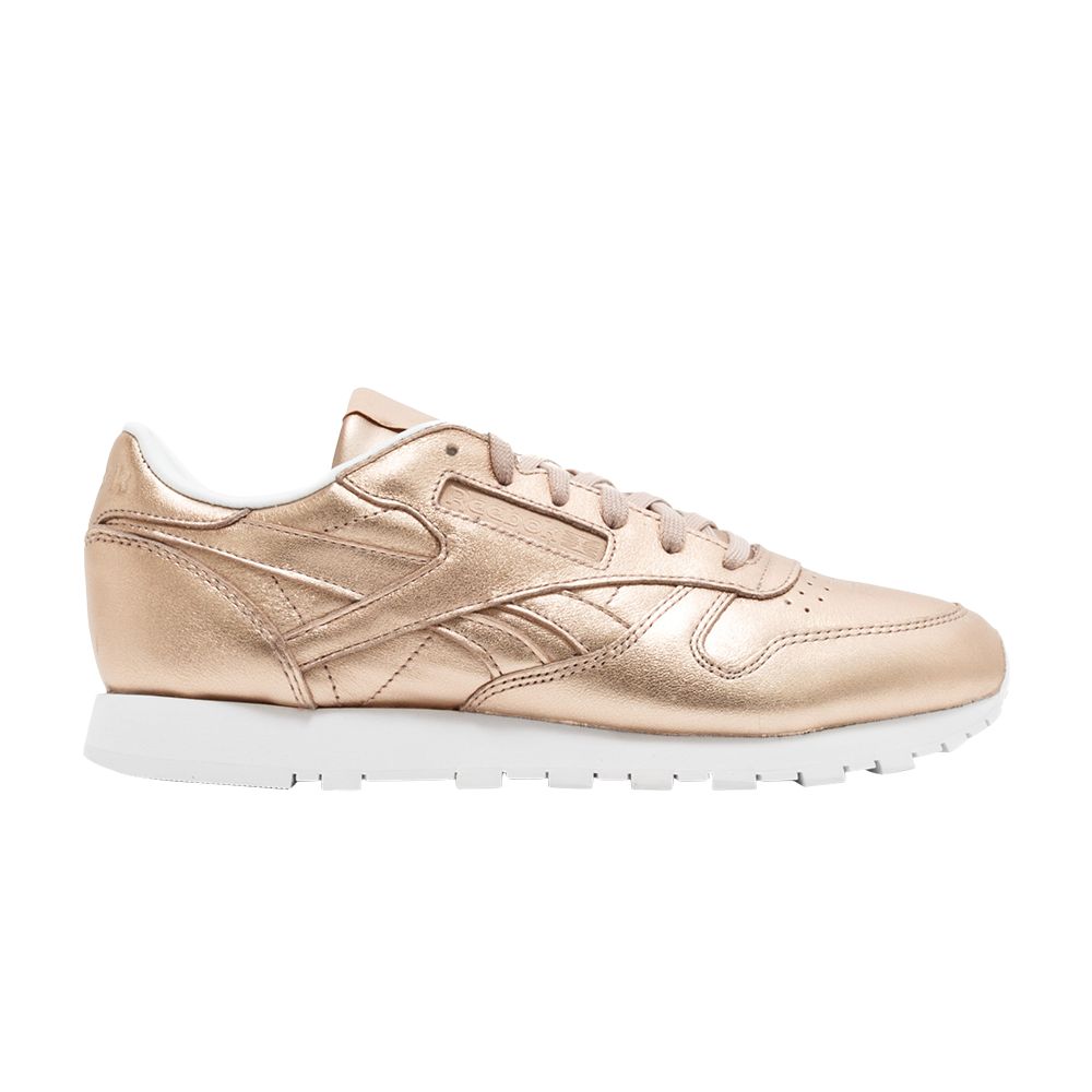 Pre-owned Reebok Wmns Classic Leather 'melted Metal' In Pink