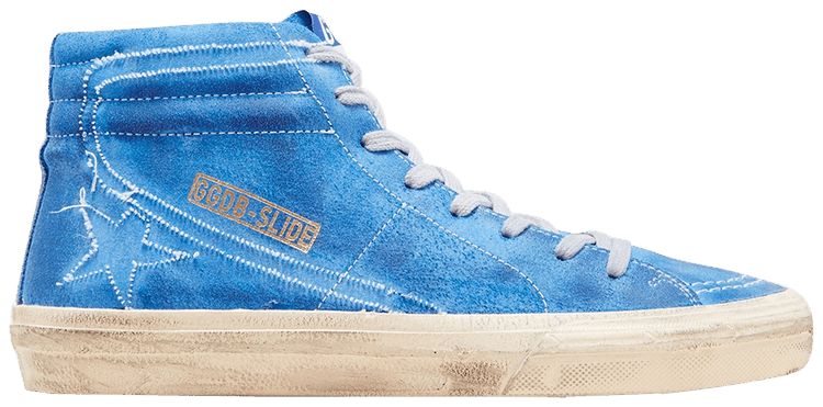 Golden Goose Distressed Slide High Top Sneaker 'Blue'