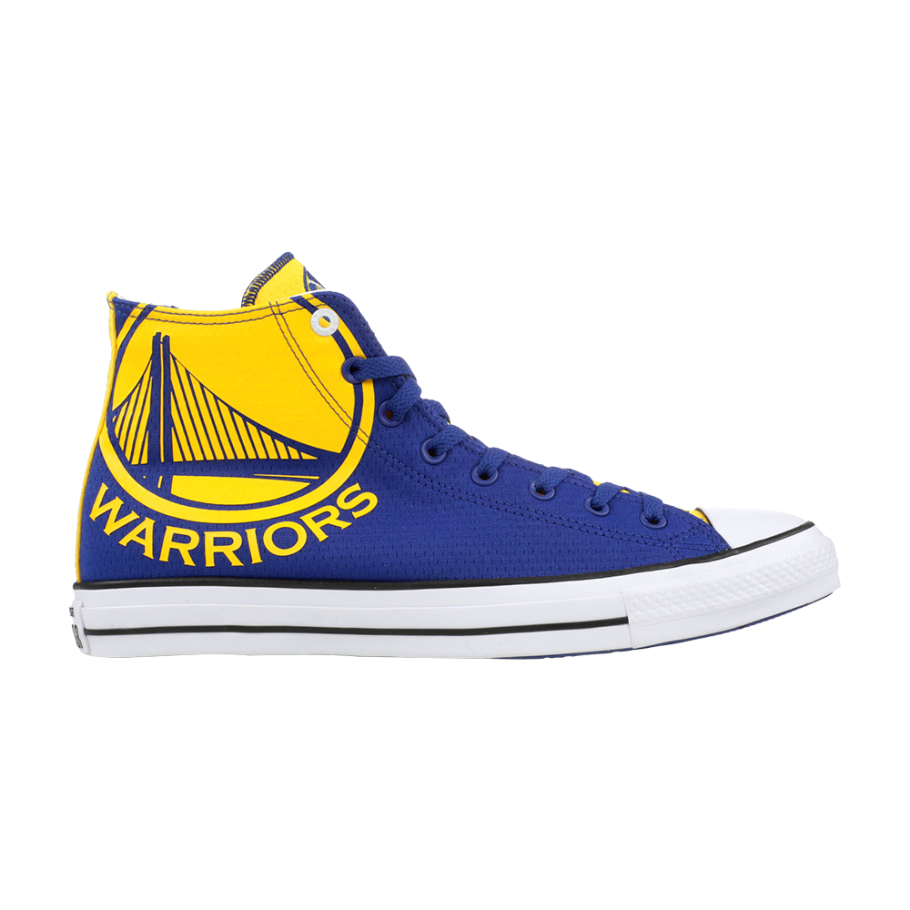 Pre-owned Converse Chuck Taylor All Star Hi 'golden State Warriors' In White