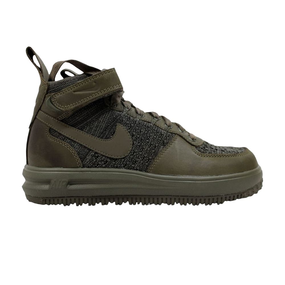 Pre-owned Nike Wmns Lunar Force 1 Flyknit Workboot In Green