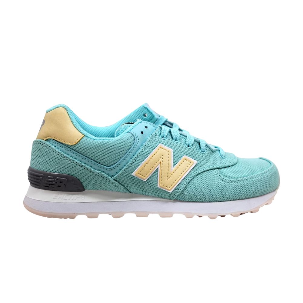 Pre-owned New Balance Wmns 574 'miami Palms' In Blue