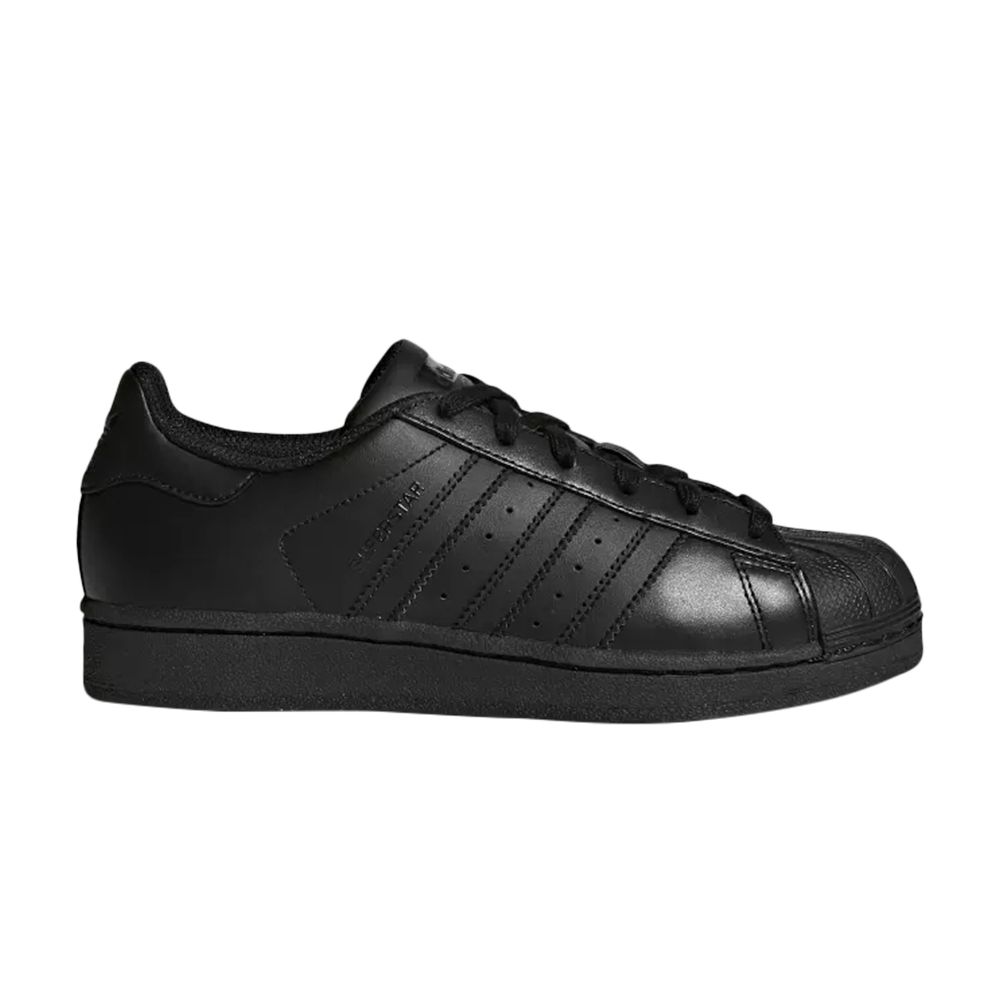 Pre-owned Adidas Originals Adidas Superstar Foundation J 'triple Black' | Kid's Size 5