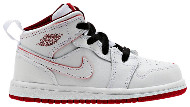 Jordan retro 1 white red on sale