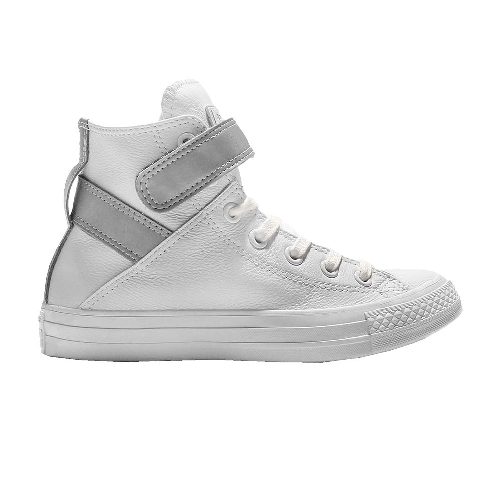 Wmns Chuck Taylor All Star Brea Reflective Hi 'White Silver' - 553423C