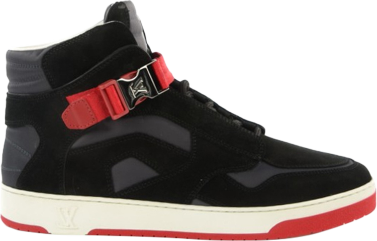 Louis Vuitton Black Suede Slipstream High Top Sneaker Size 43 Louis Vuitton