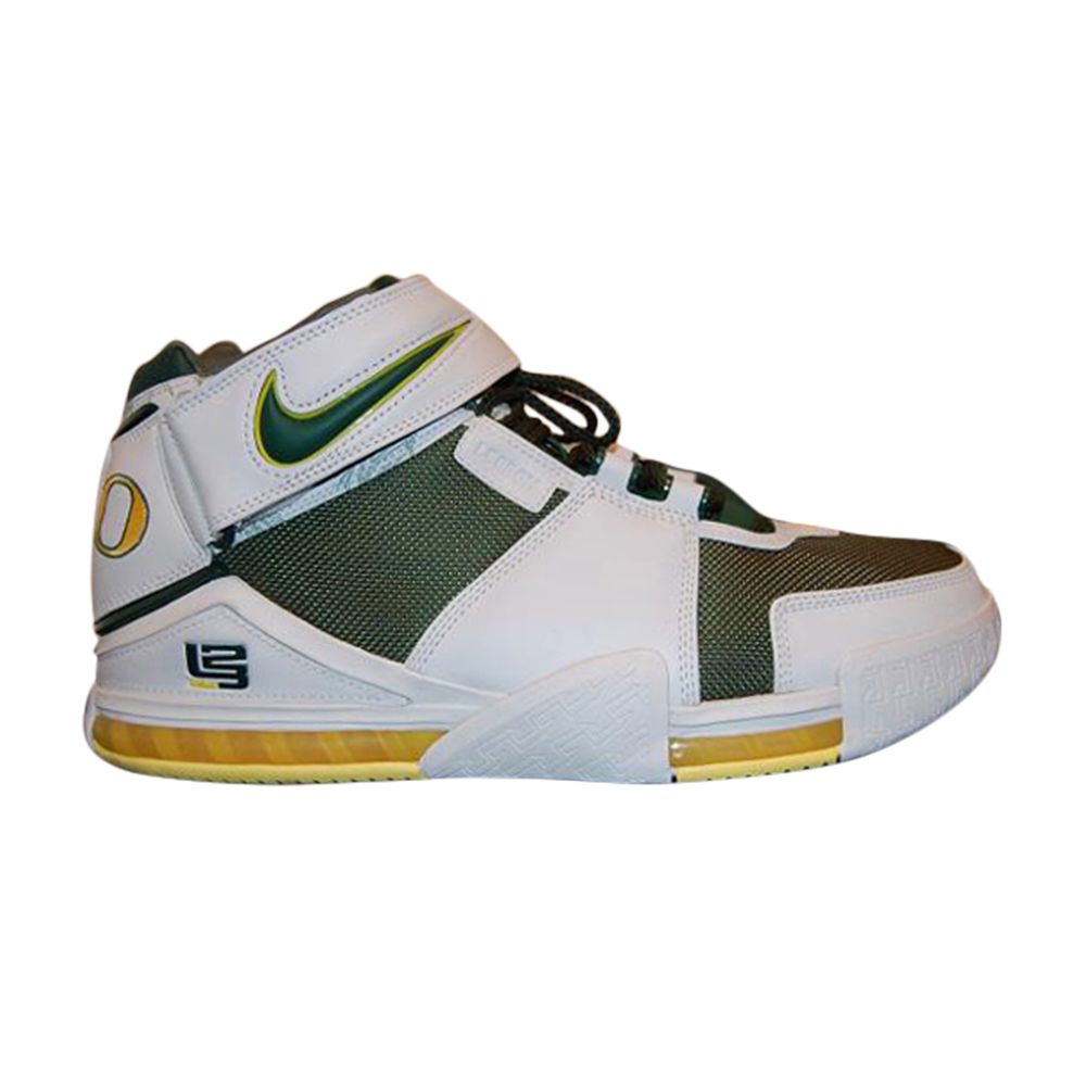 Nike Zoom LeBron 2 'Oregon Ducks' PE | White | Men's Size 9 - BAM037-M28-C1