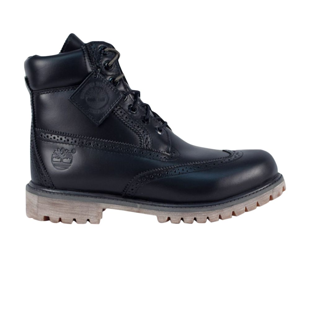 Pre-owned Timberland 6 Inch Brogue Boot | Black | Men's Size 8.5