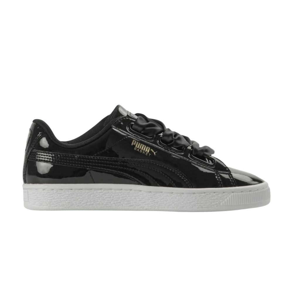 Puma Wmns Basket Heart Patent | Black | Women's Size 5.5