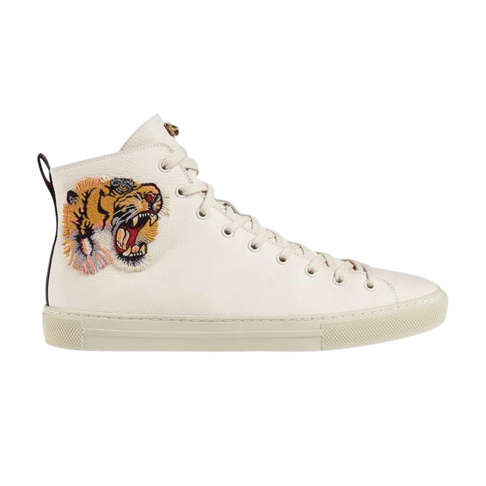 Gucci Leather High Top 'Tiger' | White | Men's Size 8.5 - 478337-BXOA0-9064