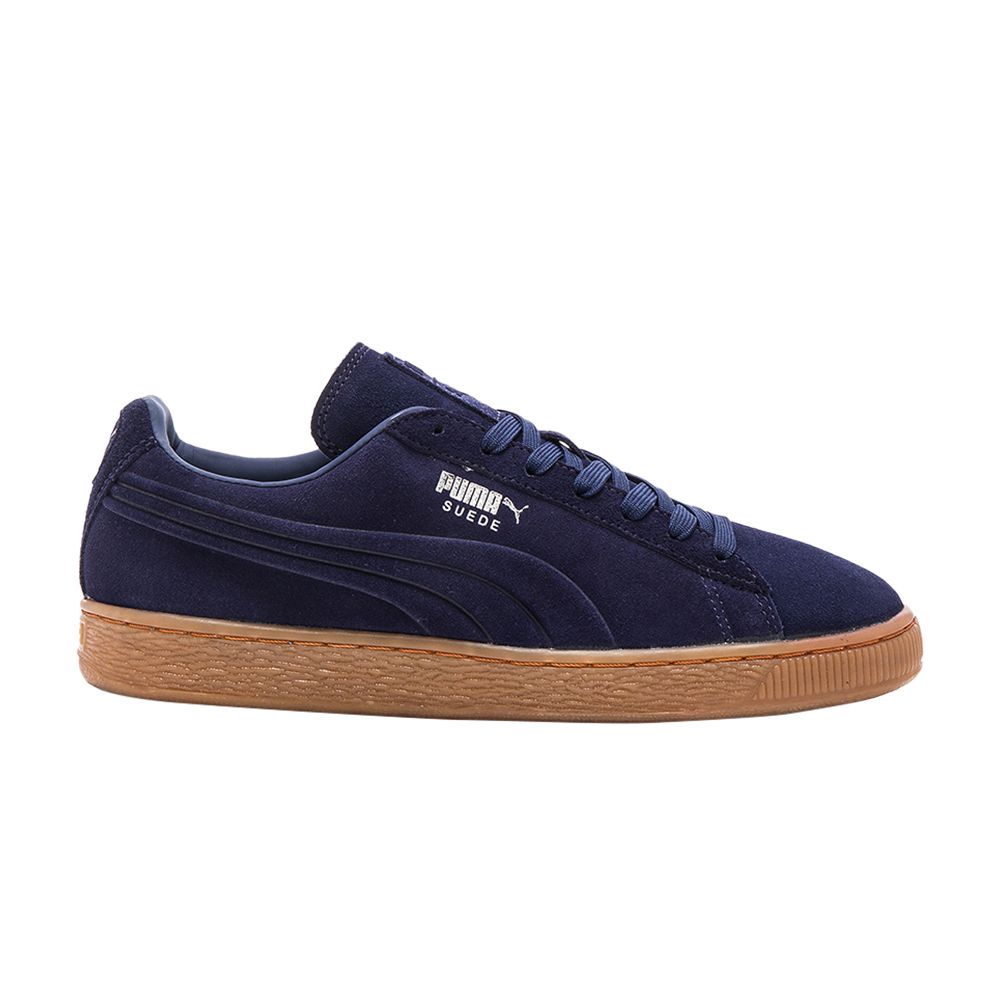 Pre-owned Puma Suede Emboss 'peacoat Gum' | Blue | Men's Size 10.5