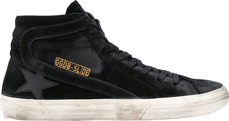 Golden Goose Distressed Slide High Top Sneaker 'Black'