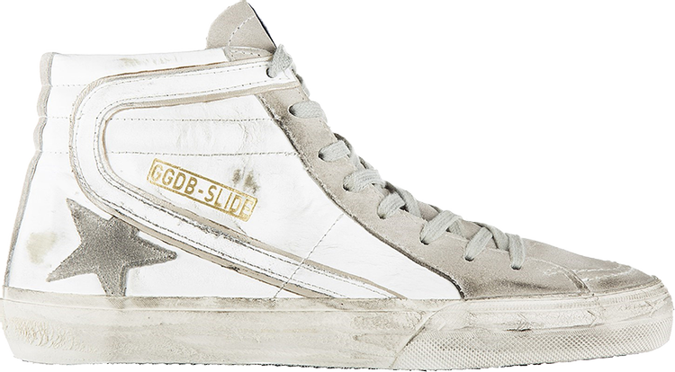 Golden Goose Distressed Slide High Top Sneaker 'White'