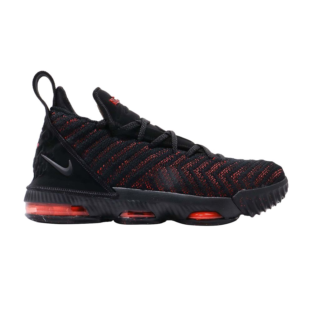 Pre-owned Nike Lebron 16 Gs 'fresh Bred' | Black | Kid's Size 6.5