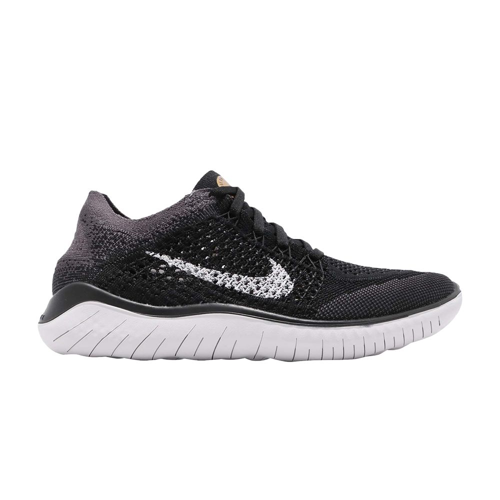 Nike Wmns Free RN Flyknit 2018 'Metallic Gold' | Black | Women's Size 5.5