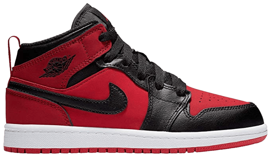 jordan 1 retro mid anthracite gym red