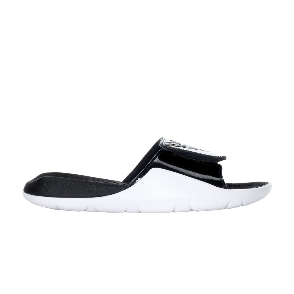 Pre-owned Air Jordan Jordan Hydro 7 Slides Bg 'white' | Black | Kid's Size 5
