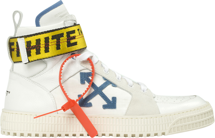 Off-White High Top Sneaker 'White Blue'