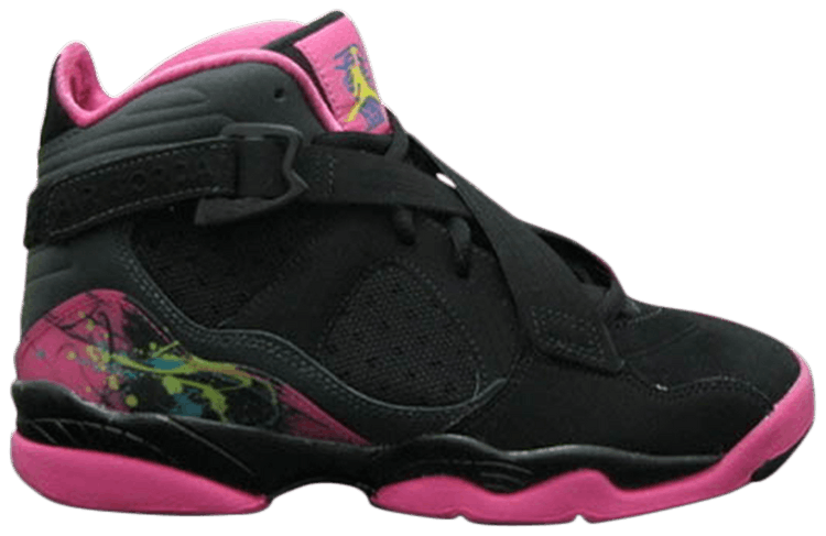 retro 8 jordans pink and black