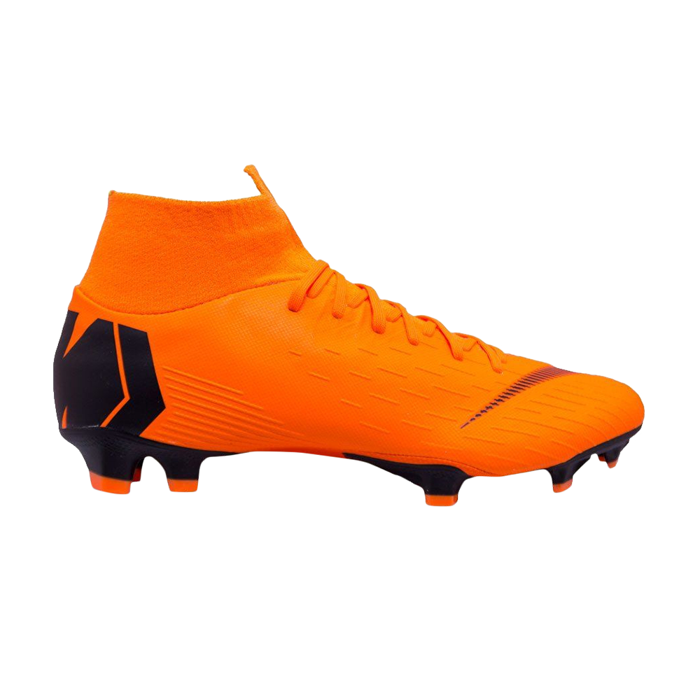 nike mercurial superfly 6 pro fg black total orange