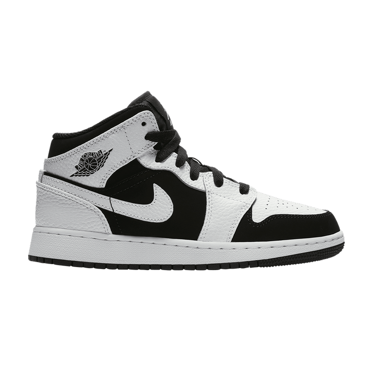 Jordan 1 mid white black gs on sale