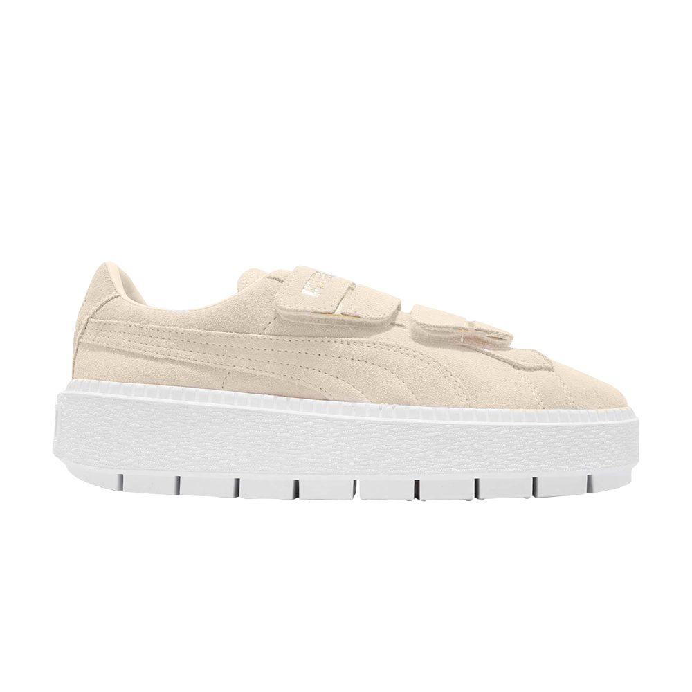 Pre-owned Puma Wmns Platform Trace Strap 'whisper White' In Cream